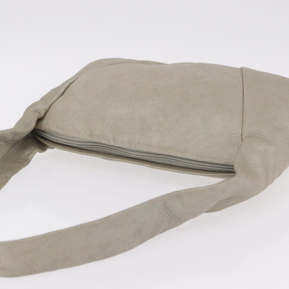 Bottega Veneta Hand Bag Leather Gray Auth 207853A