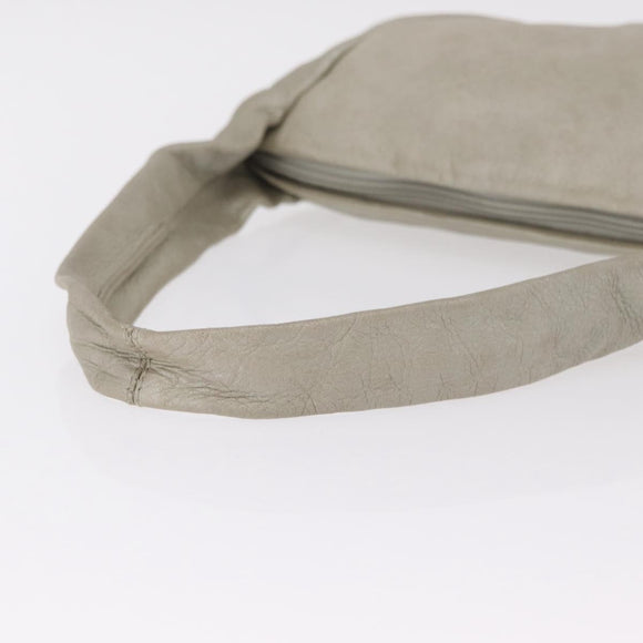 Bottega Veneta Hand Bag Leather Gray Auth 207853A