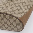 GUCCI GG Supreme Web Sherry Line Bag PVC Beige Gold 904 02 081 Auth 207855-10