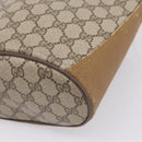 GUCCI GG Supreme Web Sherry Line Bag PVC Beige Gold 904 02 081 Auth 207855-12