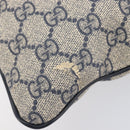 GUCCI GG Supreme Shoulder Bag PVC Navy Silver 295257 Auth 207858-15