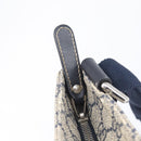 GUCCI GG Supreme Shoulder Bag PVC Navy Silver 295257 Auth 207858-19