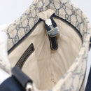 GUCCI GG Supreme Shoulder Bag PVC Navy Silver 295257 Auth 207858-22
