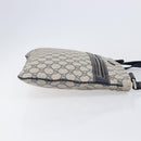 GUCCI GG Supreme Shoulder Bag PVC Navy Silver 295257 Auth 207858-5