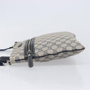 GUCCI GG Supreme Shoulder Bag PVC Navy Silver 295257 Auth 207858-6