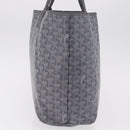 Goyard Herringbone Saint Louis PM Tote Bag PVC Gray Silver Auth 207860V-4