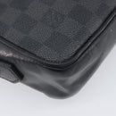 LOUIS VUITTON Damier Graphite Pochette Casai Clutch Bag N41664 LV Auth 207861-12