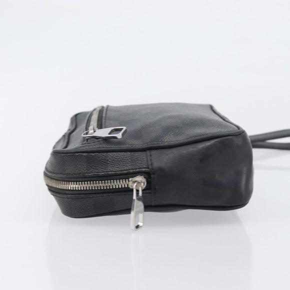 LOUIS VUITTON Damier Graphite Pochette Casai Clutch Bag N41664 LV Auth 207861