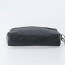LOUIS VUITTON Damier Graphite Pochette Casai Clutch Bag N41664 LV Auth 207861-8