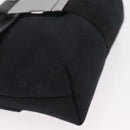 GUCCI GG Canvas Waist Bag Black Silver 131236 Auth 207862V-13