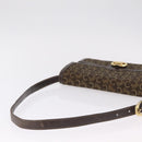 CELINE C Sulky Shoulder Bag Brown Gold Auth 207864-10