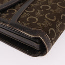 CELINE C Sulky Shoulder Bag Brown Gold Auth 207864-17