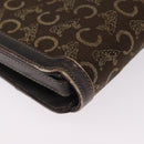 CELINE C Sulky Shoulder Bag Brown Gold Auth 207864-19