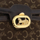 CELINE C Sulky Shoulder Bag Brown Gold Auth 207864-21