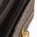 CELINE C Sulky Shoulder Bag Brown Gold Auth 207864-24