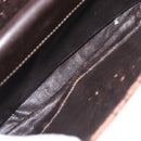 CELINE C Sulky Shoulder Bag Brown Gold Auth 207864-25