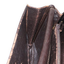 CELINE C Sulky Shoulder Bag Brown Gold Auth 207864-27