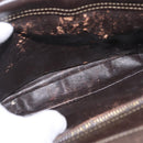 CELINE C Sulky Shoulder Bag Brown Gold Auth 207864-28