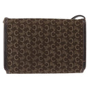 CELINE C Sulky Shoulder Bag Brown Gold Auth 207864-3