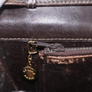 CELINE C Sulky Shoulder Bag Brown Gold Auth 207864-32
