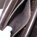 CELINE C Sulky Shoulder Bag Brown Gold Auth 207864-33