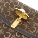 CELINE C Sulky Shoulder Bag Brown Gold Auth 207864-34