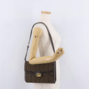 CELINE C Sulky Shoulder Bag Brown Gold Auth 207864-35