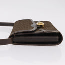 CELINE C Sulky Shoulder Bag Brown Gold Auth 207864-6