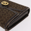 CELINE C Sulky Shoulder Bag Brown Gold Auth 207864-7