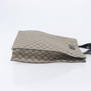 GUCCI GG Supreme Hand Bag PVC Beige Silver 456217 Auth 207865A-3