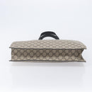 GUCCI GG Supreme Hand Bag PVC Beige Silver 456217 Auth 207865A-5