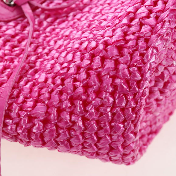 Balenciaga Lucagold Panier Small Hand Bag Vinyl 2way Pink 786187 Auth 207867M