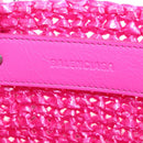 Balenciaga Lucagold Panier Small Hand Bag Vinyl 2way Pink 786187 Auth 207867M-21