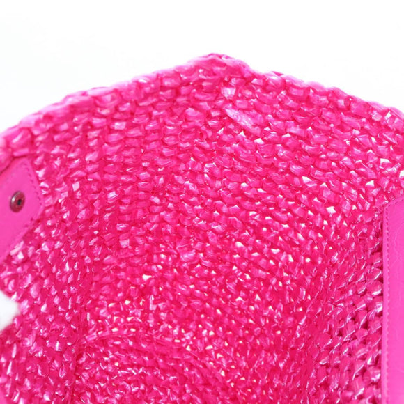 Balenciaga Lucagold Panier Small Hand Bag Vinyl 2way Pink 786187 Auth 207867M