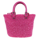 Balenciaga Lucagold Panier Small Hand Bag Vinyl 2way Pink 786187 Auth 207867M-2