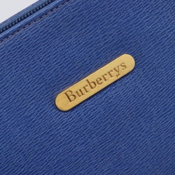 Burberrys Shoulder Bag Leather Black Gold Auth 207868