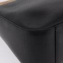 BURBERRY Shoulder Bag Leather Black Silver Auth 207869A-11