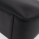 BURBERRY Shoulder Bag Leather Black Silver Auth 207869A-12