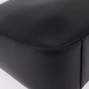 BURBERRY Shoulder Bag Leather Black Silver Auth 207869A-13