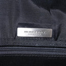 BURBERRY Shoulder Bag Leather Black Silver Auth 207869A-17
