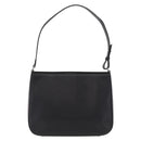 BURBERRY Shoulder Bag Leather Black Silver Auth 207869A-3