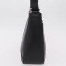 BURBERRY Shoulder Bag Leather Black Silver Auth 207869A-5