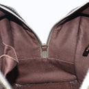 LOEWE Amazona 28 Hand Bag Patent Brown Silver Auth 207870A-24