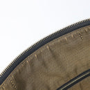 FENDI Zucca Canvas Vanity Cosmetic Pouch Brown Gold Tone Auth 207871-17