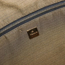 FENDI Zucca Canvas Vanity Cosmetic Pouch Brown Gold Tone Auth 207871-20