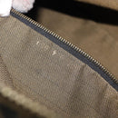 FENDI Zucca Canvas Vanity Cosmetic Pouch Brown Gold Tone Auth 207871-24