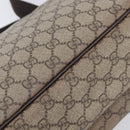GUCCI GG Supreme Shoulder Bag PVC Beige Silver 114531 Auth 207872-14