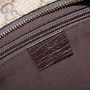 GUCCI GG Supreme Shoulder Bag PVC Beige Silver 114531 Auth 207872-17
