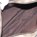 GUCCI GG Supreme Shoulder Bag PVC Beige Silver 114531 Auth 207872-18