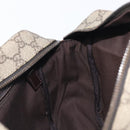 GUCCI GG Supreme Shoulder Bag PVC Beige Silver 114531 Auth 207872-19